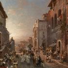 Procession in  Naples by  Franz Richard Unterberger (c 1850)